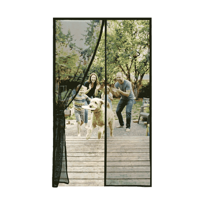 Flux Phenom | Keep bugs out without blocking airflow – Reinforced magnetic screen door | Hands-free auto close, micro-mesh protection