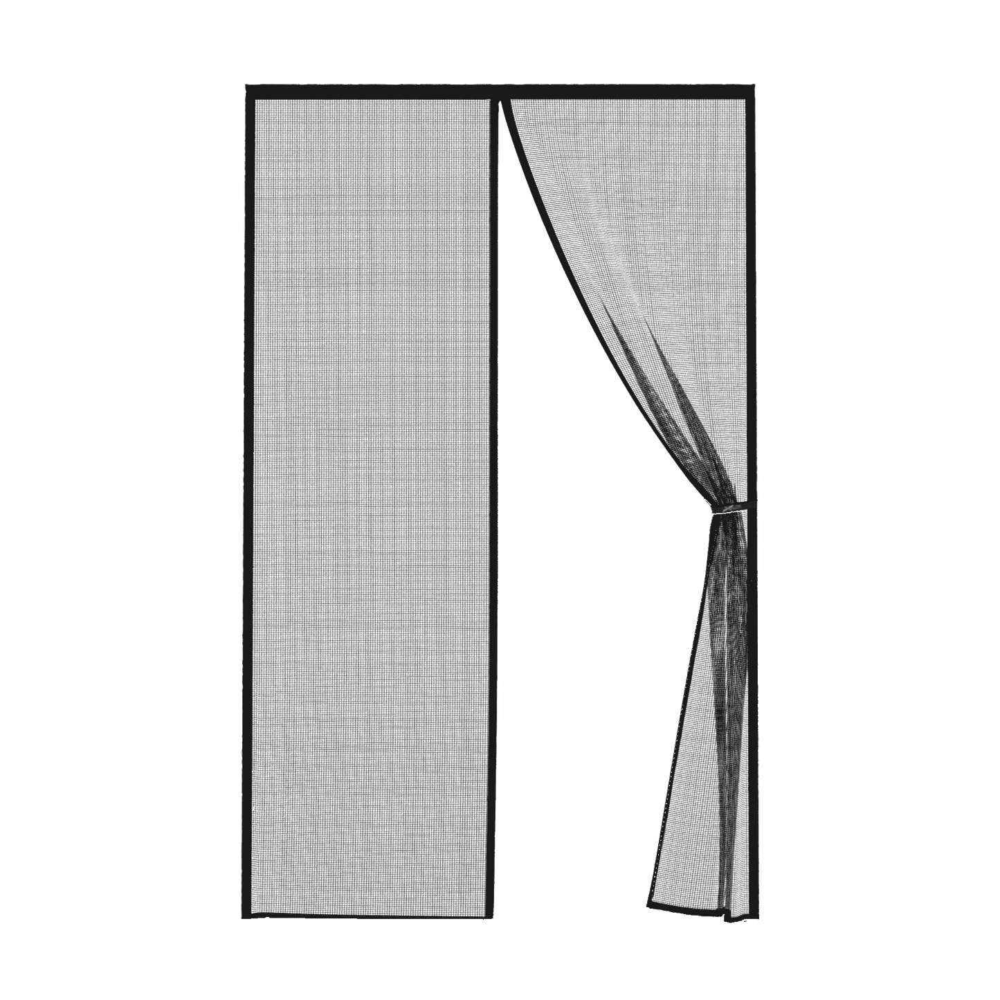 Flux Phenom | Keep bugs out without blocking airflow – Reinforced magnetic screen door | Hands-free auto close, micro-mesh protection