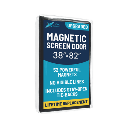 Flux Phenom | Keep bugs out without blocking airflow – Reinforced magnetic screen door | Hands-free auto close, micro-mesh protection