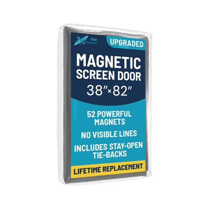 Flux Phenom | Keep bugs out without blocking airflow – Reinforced magnetic screen door | Hands-free auto close, micro-mesh protection