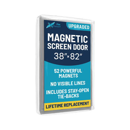 Flux Phenom | Keep bugs out without blocking airflow – Reinforced magnetic screen door | Hands-free auto close, micro-mesh protection