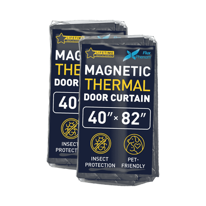 Flux Phenom | Keep cold air out this winter – Insulated magnetic door cover | Heavy-duty thermal barrier