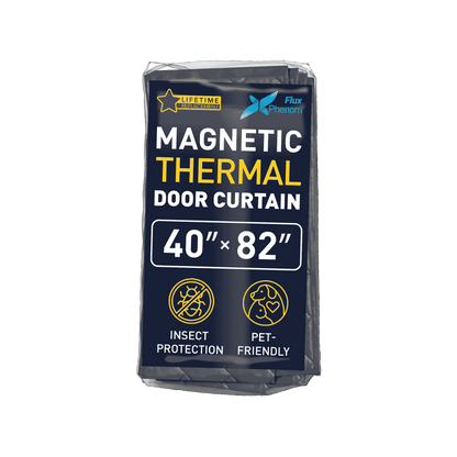 Flux Phenom | Keep cold air out this winter – Insulated magnetic door cover | Heavy-duty thermal barrier