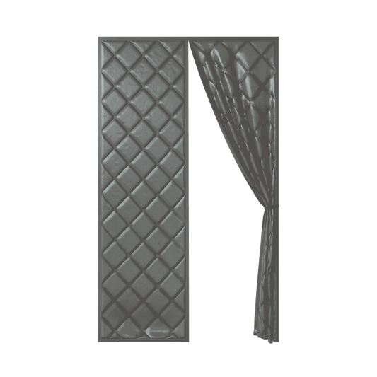 Stop drafts and retain heat – Thermal magnetic door cover | Winter insulation barrier | Flux Phenom