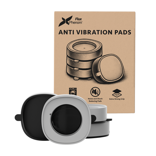Stop washer movement and reduce noise – Anti-vibration pads | Non-slip rubber feet | Flux Phenom